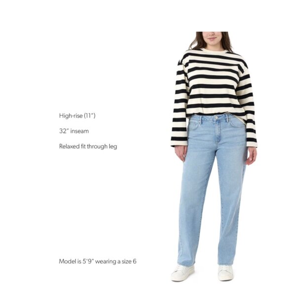 Seven7 Women's Loose Straight Jean - Picture 4 of 8